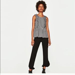 Zara gingham top